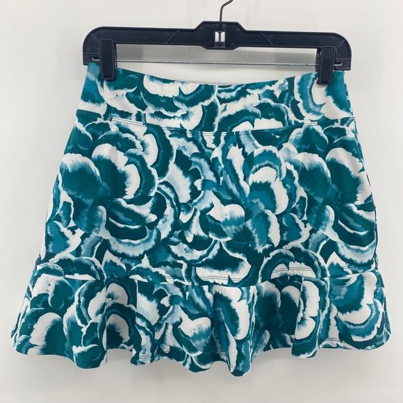 Tommy Bahama Pants - Tommy Bahama Racquet & Paddle Teal Floral Skort Tennis Golf Skirt Womens Medium